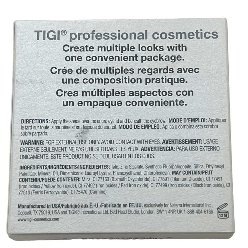 TIGI Cosmetics High Density Quad Eyeshadow NEW